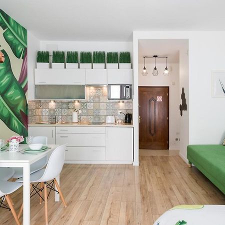 Cozy Modern Studio Green Apartment In Old Town Kraków Exteriör bild