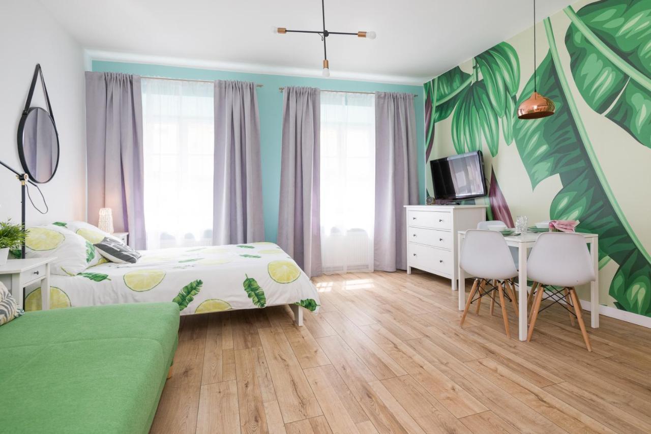 Cozy Modern Studio Green Apartment In Old Town Kraków Exteriör bild