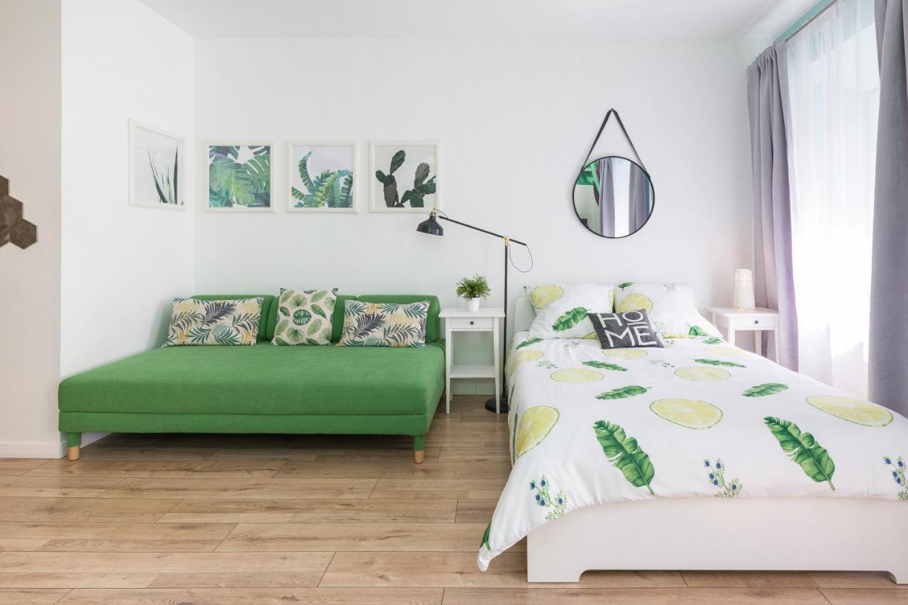 Cozy Modern Studio Green Apartment In Old Town Kraków Exteriör bild