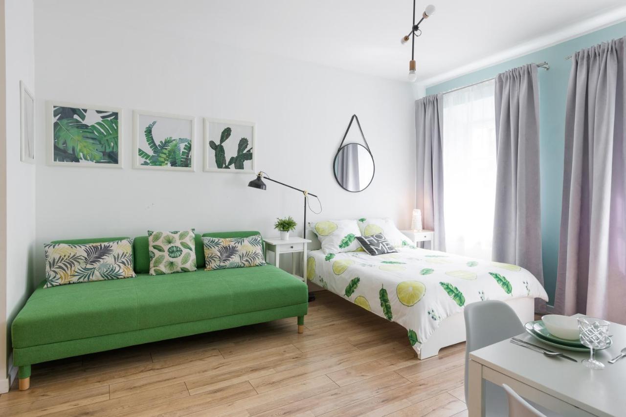 Cozy Modern Studio Green Apartment In Old Town Kraków Exteriör bild