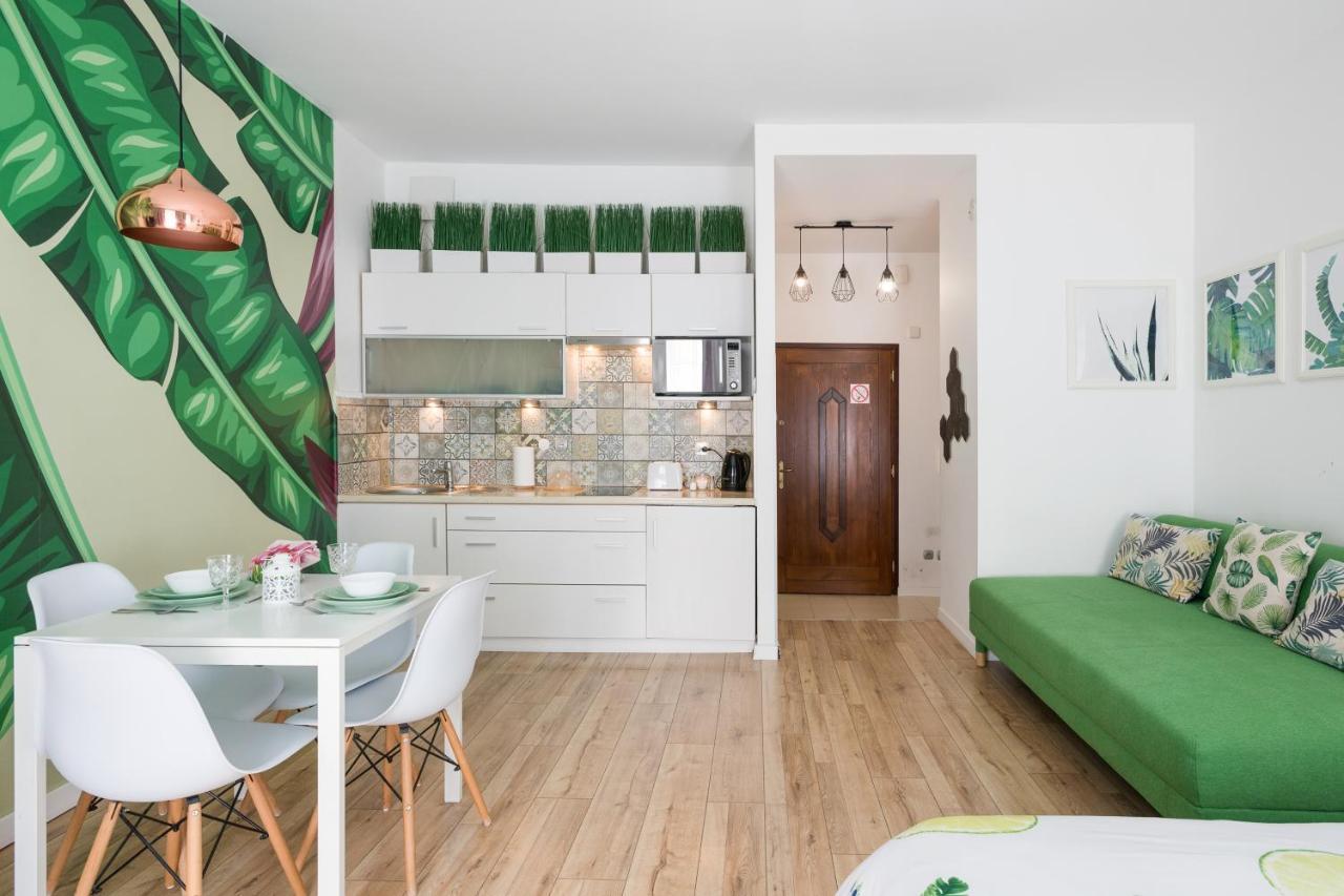 Cozy Modern Studio Green Apartment In Old Town Kraków Exteriör bild